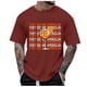 thumbnail image 3 of Ceisia Men's Tshirt Loose Fit Short Sleeve Vintage Graphic Letter Print Summer Fall Tee Tops Oversized Streetwear Wine XL Gifts, 3 of 4