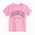 thumbnail image 4 of NOLDARES Girl's Graphic Crew Neck T Shirt Short Sleeve Casual Cute Tee Top(Pink,11-12 Years), 4 of 4