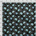 thumbnail image 3 of oneOone Organic Cotton Poplin Twill Fabric Watercolor Leaves & Peony Floral_Printed Craft Fabric BTY 42 Inch Wide, 3 of 4
