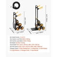 thumbnail image 7 of Stair Climbing Cart Heavy Duty Folding Trolley 330 lbs Capacity Telescoping Handle 6 Wheels Bungee Cords for Home Groceries Warehouse, 7 of 7