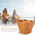 thumbnail image 3 of Contenedor de almacenamiento Wdftyju cesta delantera de bicicleta retro, 3 of 8