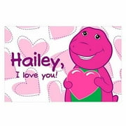 Personalized Barney Loves You Placemat