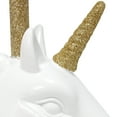 thumbnail image 6 of Simple Designs 15.5" Glitter Unicorn Table Lamp White w/ Gold Glitter, w/ LED Bulb Included, 6 of 9
