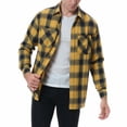 thumbnail image 2 of Damipow Men's Flannel Shirts Plaid Long Sleeve Button Down Shirt,Sizes S-2XL,Mens Shirts, 2 of 5