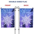 thumbnail image 6 of America Forever Winter Snowflake Garden Flag - 12.5 x 18 inches - Let It Snow Blue Hello Winter Night - Double Sided Seasonal Holiday Yard Outdoor Decorative Garden Flag, 6 of 7
