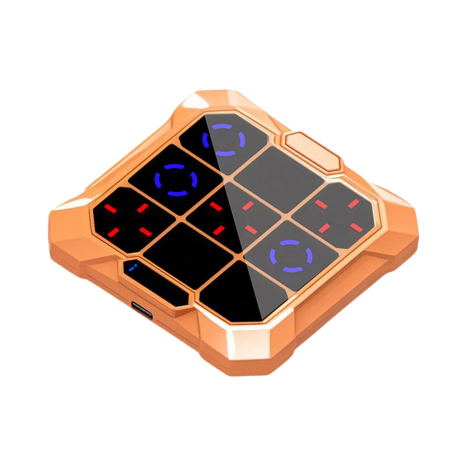 JWQFBC Toe Bolt Game Electronic Gift Road Trips Compact Portable Travel Handheld Puzzle Orange