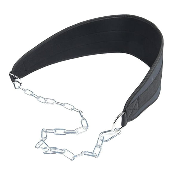 LOVIVER Belt for Weight Lifting with Adjustable Chain for Chin Pull Ups Exercise