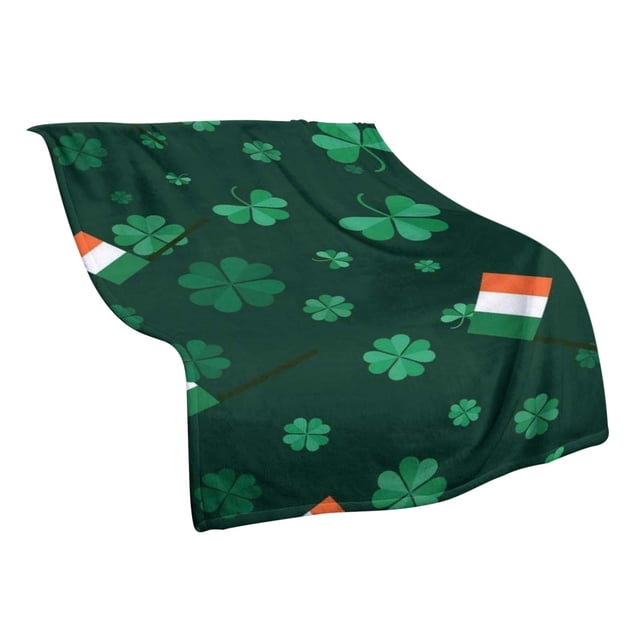Sofa Vama Ropa de Cama Manta de franela suave y cálida para el Día de San Patricio, ideal para adultos y niños, ideal para sofá, silla, decoración del hogar, regalos para Navidad. for Navideño