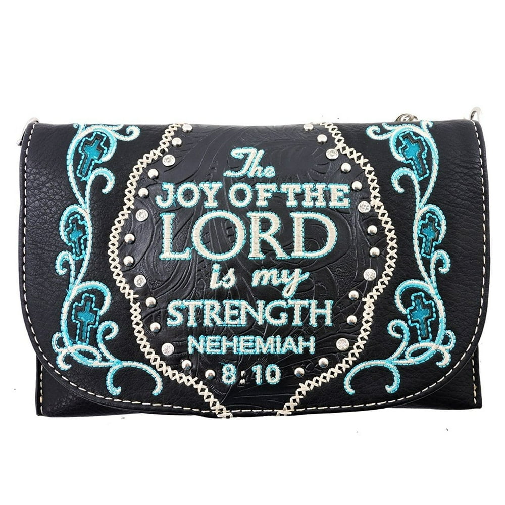 American Bling Clutch Crossbody Shoulder Handbag Built in Wallet