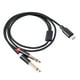 thumbnail image 2 of Cable de audio USB-C a Y de 6,35 mm estéreo para smartphone, tableta, portátil y mesa de mezclas, 2 of 7