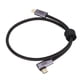 thumbnail image 5 of Cable de datos tipo C a tipo C, codo de 100W, carga rápida, resistente al desgaste, chapado en oro, Cable USB Plug and Play para portátiles de 50cm/19,7 pulgadas, 5 of 9