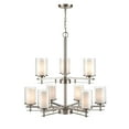 thumbnail image 2 of 5519-BN Millennium Lighting Huderson - 9 Light Chandelier-29 Inches Tall and 29 Inches Wide-Brushed Nickel Finish    -Traditional Installation, 2 of 5
