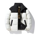 thumbnail image 3 of Vertical Collar Color Down Jacket Warm Simple Trend Classic All-purpose Fabrics Warm Comfortable Skin-friendly Wear Down Coats, 3 of 5