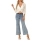 thumbnail image 2 of SUÉTER DE MANGA LARGA DE PUNTO CROP CON ESCOTE EN V Y FRONTAL TORCIDO HOLLOW OUT PARA MUJERES CHIC, BLANCO, TALLA L, 2 of 5