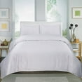 thumbnail image 4 of Home Sweet Collection Ensemble de Couette en Coton Égyptien Uni 2 Pcs (Simple, Blanc), 4 of 4