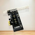 thumbnail image 2 of 2X PCIE to M2 Adapter PCI Express 3.0 X1 to NVME SSD M2 PCIE Raiser Adapter Support 2230 2242 2260 2280 M.2 SSD, 2 of 7