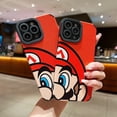 thumbnail image 2 of Funda De Cuero De PU Para iPhone 14 12 13 11 Pro MAX 11Pro 12Pro 13Pro SE 2022 7 8 Plus X XR XS Dibujos Animados Mario Protector De Cámara De Silicona Suave A Prueba De Golpes Cubierta Trasera, 2 of 4