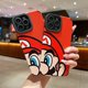 thumbnail image 2 of Funda De Cuero De PU Para iPhone 14 12 13 11 Pro MAX 11Pro 12Pro 13Pro SE 2022 7 8 Plus X XR XS Dibujos Animados Mario Protector De Cámara De Silicona Suave A Prueba De Golpes Cubierta Trasera, 2 of 3