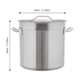 thumbnail image 2 of Stainless Steel Stock Pot 17L/ 4.49Gallon Cookware Large Soup Pot w/Lid, 2 of 24