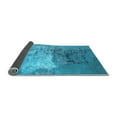 thumbnail image 2 of Ahgly Company Indoor Round Oriental Light Blue Industrial Area Rugs, 3' Round, 2 of 4