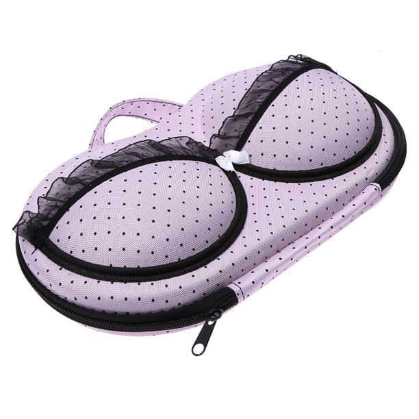 Sujetador portátil de viajeropa interiororganizador de lenceríacaja de almacenamientobolsa rosa Ndcxsfigh Nuevos Originales