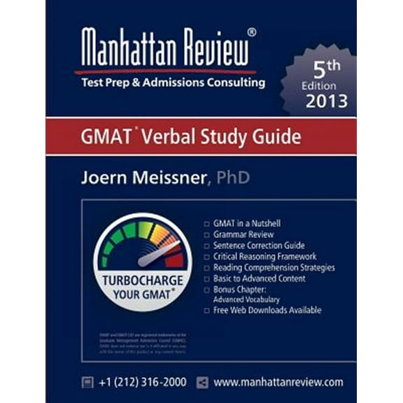 Manhattan Review GMAT Verbal Study Guide [5th Edition] (Paperback)