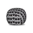 thumbnail image 1 of Abstract Storage Toy Bag Chair, Geometric Upside down Half Circles Pattern in Various Tones Ellipses, Stuffed Animal Organizer Washable Bag, Large Size, Grey Black and White, by Ambesonne, 1 of 3