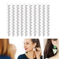 thumbnail image 4 of 100 piezas de pendientes de diamantes de imitación con bucle para hacer joyas para mujeres de 4 mm Plata 4mm 100Uds, 4 of 9