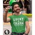 thumbnail image 2 of BROOKLYN VERTICAL St Patrick's Day Clover Lucky Charm Shenanigans Funny Short Sleeve Crew Neck T-Shirt| for Men and Women, 2 of 3