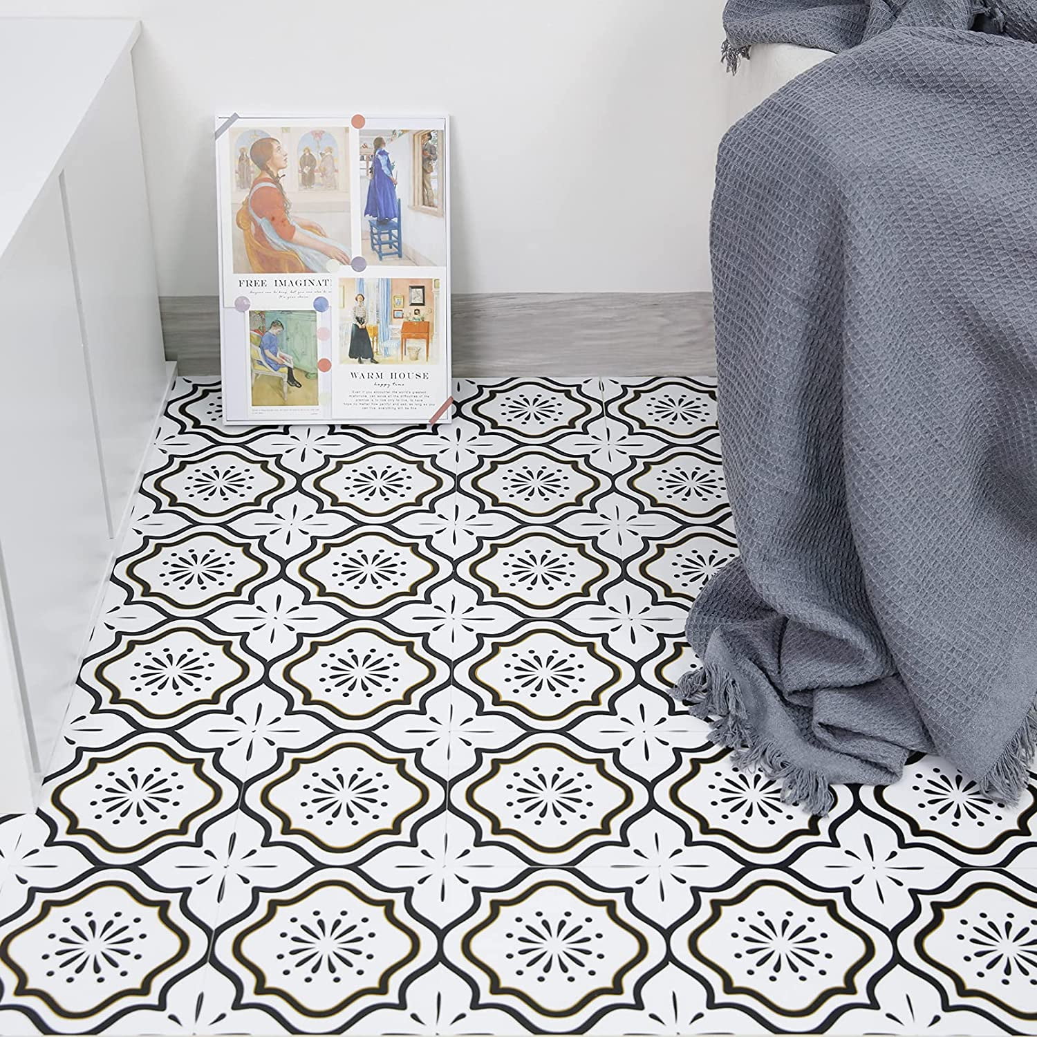 Black And White Vinyl Bathroom Floor Tiles – Flooring Ideas