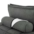 thumbnail image 6 of Modway Saunter Modern Tufted Fabric and Wood Armless Chair in Gray, 6 of 9