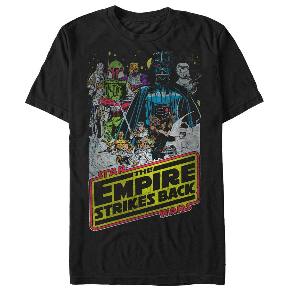 Star Wars Men's Star Wars Movie Poster Graphic Tee Black 4X Large