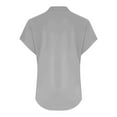 thumbnail image 5 of Weikingp Tops For Women Trendy Summer Shirts For Women Womens Basic Tee Shirts Short Sleeve Shirts For Women Going Out Tops For Women Gray L, 5 of 8
