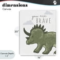thumbnail image 4 of Stupell Industries Contemporary You Are Brave Dinosaur Canvas Art, 16 x 20, by Elizabeth Tyndall, 4 of 8