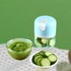 thumbnail image 1 of Pressas de ajo de ajo eléctrico de 250 ml Masher de alimentos de licuadora portátil recargable para cebolla de pimienta fruta de carne de vegetales azul, 1 of 8
