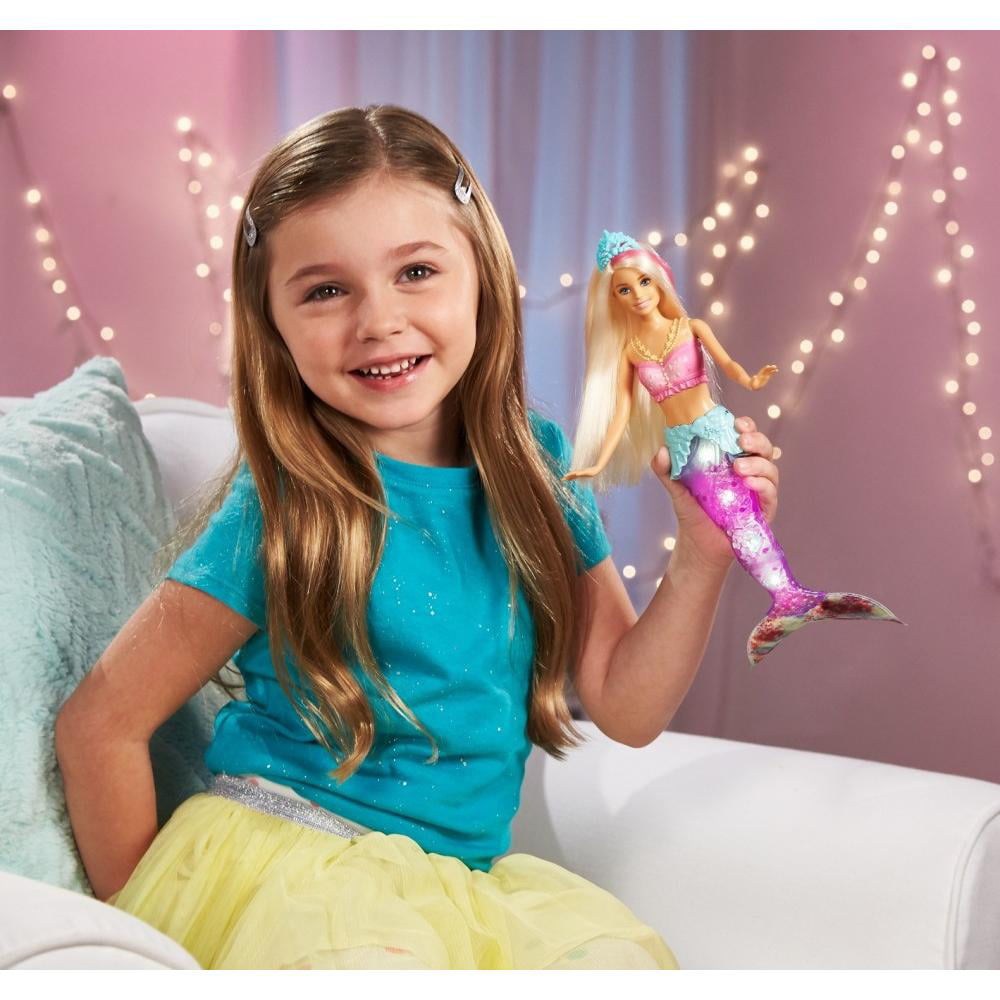 Barbie Dreamtopia Sparkle Lights Mermaid Doll With Swimming Motion & Light 