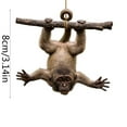 thumbnail image 3 of Monkey Garden Statue Ornament Decorative,Hanging Monkey Garden Outdoor Decor,Funny Garden Decor for Patio Yard Lawn Fence Pathway 3.14inch, 3 of 6