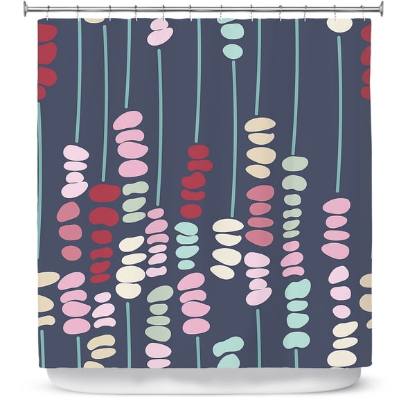 Shower Curtains 70" x 73" from DiaNoche Designs by Olive Smith - Sticks and Stones 2