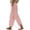 *Pink, variant on ClodeEU Women's High Waisted Striped Printed Pants With Elastic Waistband, Casual Breathable ockets, Blue,Womens Plus S