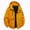 #Orange, variant on DPTALR Men's Solid Color Waterproof Workwear Jacket with Long Sleeves ,Hood ,Multiple Pockets,Orange,S