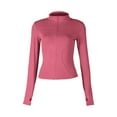thumbnail image 2 of Plebaso Women's UPF 50+ Full Zip Sun Shirts Long Sleeve Lightweight Sun Protection Jacket for Workout, 2 of 5