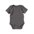 thumbnail image 2 of GobdXE Ribbed Short Sleeve Baby Solid Bodysuit Soft Cotton Snap Crotch Basic Onesie Size:18-24 Months, 2 of 4