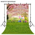 thumbnail image 4 of Spring Photography Backdrop Easter Woodland Big Tree Meadow Grass White Flower Fairy Tale Photo Studio Booth Background, 4 of 8