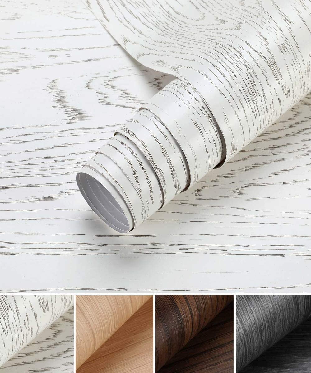 Wood Contact Paper 24 x 196 inches Docorative Self Adhesive Wallpaper