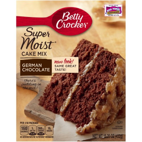 Betty Crocker SuperMoist German Chocolate Cake Mix - Walmart.com