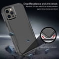 thumbnail image 5 of Kaleidio Case For iPhone 13 Pro Max (6.7") [Impact Protector] Hybrid Slim [Anti-Slip] Tough Cover [Black], 5 of 7