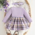 thumbnail image 4 of OJSFQUFP Girls Comfortable and Breathable Dress Fashionable and Casual Checkered Print Dress, 4 of 6
