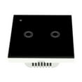 thumbnail image 2 of Dreamhall Smart Light Switch 2 Gang Wifi Smart Touch Wall Switch Voice/App Sharing Switch,Gold, 2 of 9