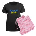 thumbnail image 5 of CafePress - Cool Ukraine Flag Ukrainian Pride Native U Pajamas - Women's Short Sleeve Print T-Shirt and Pants Dark Cotton Pajama Set, 5 of 7