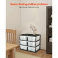 thumbnail image 4 of KFFKFF 100L 6 Storage Drawers, Sturdy Organizer , Clear Storage Bins for Office, Craft Rooms, and Home Organization, 4 of 9